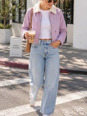 Levi’s Retro Sherpa-Collar Ribbed Corduroy Jacket